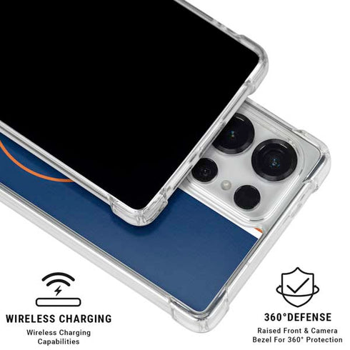 MLB Houston Astros Split Galaxy S25 Ultra Clear Case